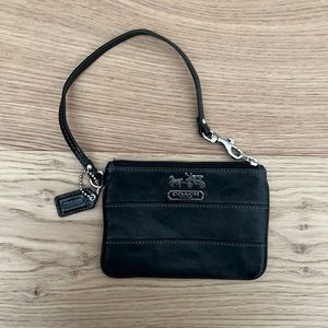 Coach leather wristlet